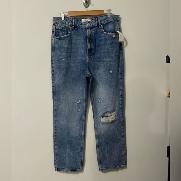 NWT Free People Dakota Straight Leg Jean in Indigo Blue - Picture 5 of 12